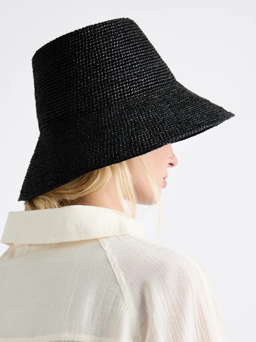 Janessa Leone Felix Bucket Hat in Black